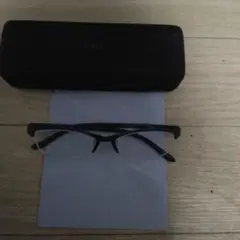 JINS 眼鏡 度入り ケース 　ブルー系