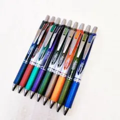✨ ぺんてるエナージェルENERGEL 0.5mm カラーボールペン9本セット✨