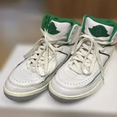 Air Jordan ハイカットスニーカー ホワイト/グリーンお値下げ！