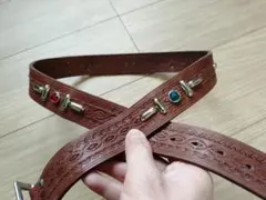プレートバックルベルト　WILLY CHAVARRIA×ZARA PLATE BUCKLE BELT WILLY CHAVARRIA X ZARA - Brown | ZARA United States