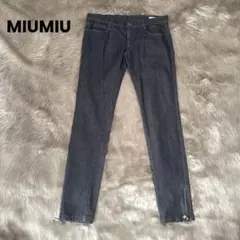 美品　ミュウミュウ　MIUMIU デニムパンツ　スキニーパンツ　田中みな実のサムネイル