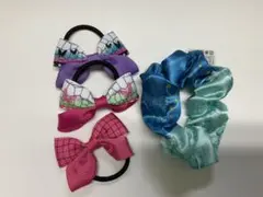 【値下げ】鬼滅の刃柄　シュシュ・ゴムセット　6