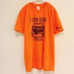 ギルダン クルーネック 半袖 Tシャツ ジープ M 橙 綿 カジュアルのサムネイル