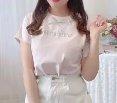 【大人気】evelyn Lumiere エブリン Tシャツ　ピンクのサムネイル