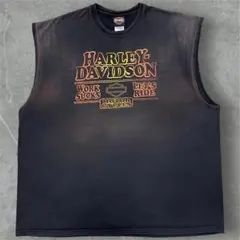 Harley-Davidson 00s usa製 フェードボディ タンクトップ