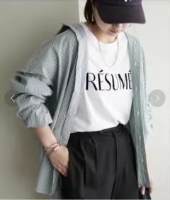 Discoat ストライプビッグシャツのサムネイル