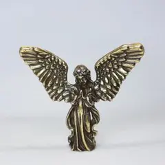 天使③　置物　真鍮　エンジェル　卓上オブジェ　インテリア