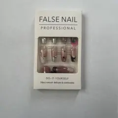 ナチュラルピンク 星モチーフ ネイルチップ入りセット