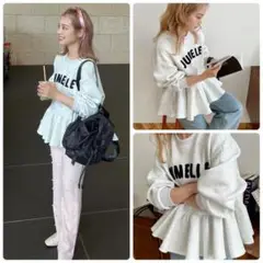 JUMELLE　ペプラムスウェット　peplum sweat トレーナー　フリル