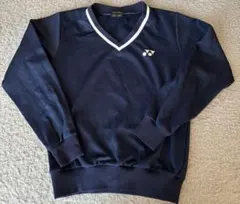 YONEX★ネイビー Vネック長袖ジャージ SS