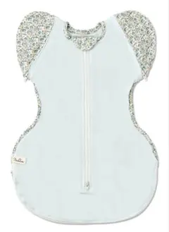 【美品】neclumi ねくるみ スワドル Sサイズ 花柄水色