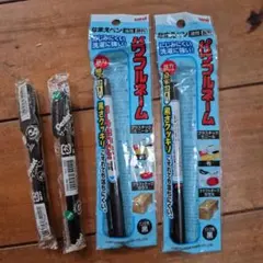未使用★油性ペン＆水性ペン(ブラック)4本セット ぺんてるサインペン＋油性細字のサムネイル