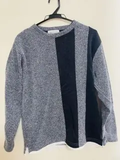 早い者勝ち‼️CREATION CUBE Mサイズ セーター グレー/ブラック