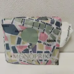 MONOPRIX エコバッグ パリ マップ柄 折りたたみ