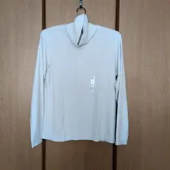 ヒートテック フリース タートルネックT ライトグレー Ｌ