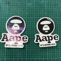 お*ン様 防水ステッカー　APE 2枚セット 人気