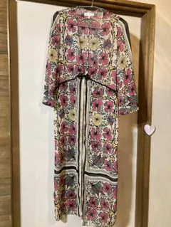 ZARA trf collection 花柄ロングワンピース