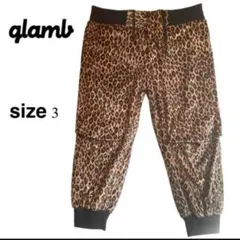 glamb グラム レオパード 豹柄 ヒョウ ベルベット ジョガーパンツ 3