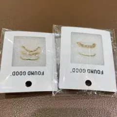 FOUND GOOD リング 2点セット ゴールド