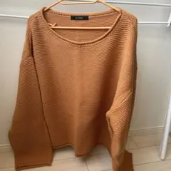 w closet オレンジ ニット 長袖