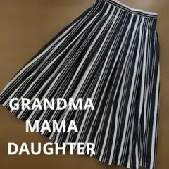 【美品】GRANDMA MAMA DAUGHTER ストライプ フレアスカートのサムネイル