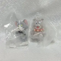 トムとジェリー フィギュアセット カプセルフロッキーズ　ガチャ (トム、タイク）