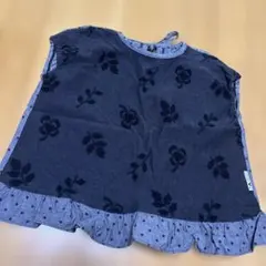 花柄×ドット柄 チュニック 110cm