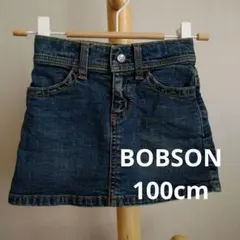 キッズ女の子　デニムスカート100cm【BOBSON】のサムネイル