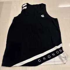 CRONOS タンクトップ ブラック ホワイト M