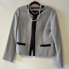 ツイードのジャケット S 未使用 入学式等 流行りのツイード