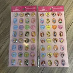 ディズニープリンセス　ストーンシール　ぷくぷくシール　3Dシール