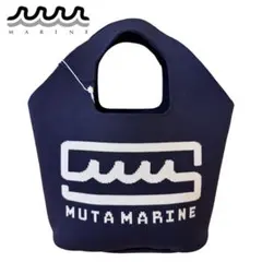 【大人気完売品】muta marine golf ニット ミニトートバッグ 紺のサムネイル