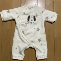 スヌーピー　あったか　フリース　ロンパース 50〜60センチ