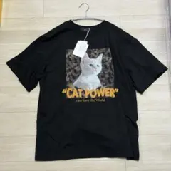 【新品未使用】WCJ キャットパワーTシャツ ブラックのサムネイル