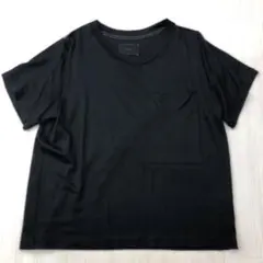 Paratiisi パラティッシ　サラサラ ポケット Tシャツ ブラックのサムネイル