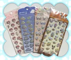 ダイソー　サンリオ　ぷくっとシール　 4種セット