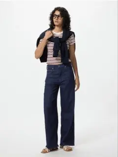 UNIQLO ユニクロ　ワイドストレートジーンズ