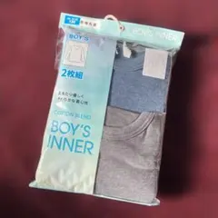 新品 長袖丸首 シャツ2枚組 １３０キッズ 肌着 インナー