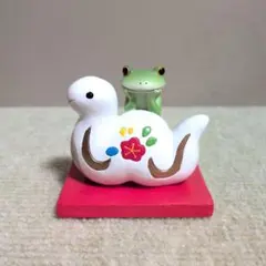 コポー　カエル　正月　ヘビとカエル