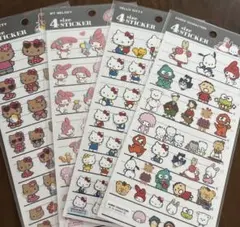 《正規品》 4size sticker サンリオキャラクターズ　　4枚セット