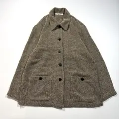 お*ら様 018 ほぼ未着 FASHIRU ワイド ウール ツイード ヘリンボー