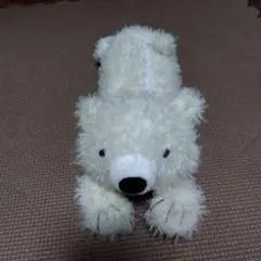 ホワイト クマ型 ぬいぐるみ材料 約30cm