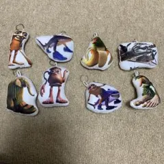 イタリアンブレインドット　布製キーホルダー8個セット