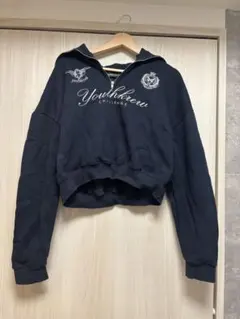 YOUTHKREW SNUGハーフZIP(裏起毛) ネイビー　Fサイズ