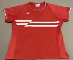 YONEX レディース　ヨネックス Tシャツ ゲームシャツ赤 テニス Oサイズ
