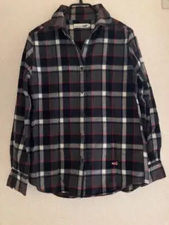 crocodile チェック柄 長袖フランネルシャツ Sサイズ