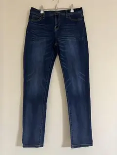 ダークブルー スキニー　デニム　夏用