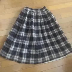 KUBOSANMADE チェック柄フレアスカート L