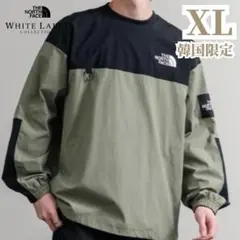 韓国限定　ノースフェイス　XL アルバニークルーネック　カーキ　黒　ロンT