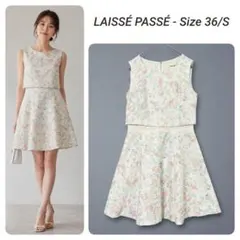 美品 レッセパッセ LAISSE PASSE ワンピース ノースリーブ 花柄 Sのサムネイル